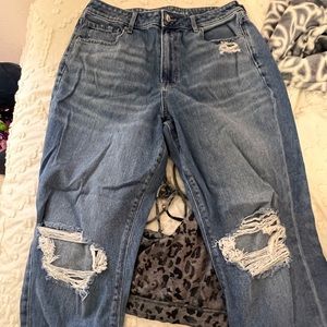 American eagle mom jeans size 14